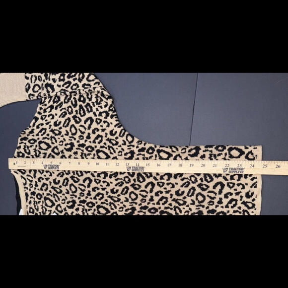 Maurices Cheetah Cat Print Dolman Sweater Quiet Luxury Classic Business Casual - Picture 7 of 14